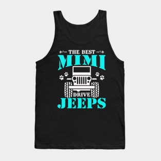 The Best Mimi Drive Jeeps Cute Dog Paws Jeep Lover Jeep Men/Women/Kid Jeeps Tank Top